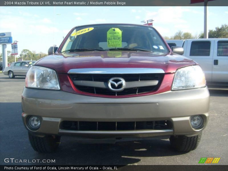 Merlot Pearl Metallic / Medium Pebble Beige 2004 Mazda Tribute LX V6