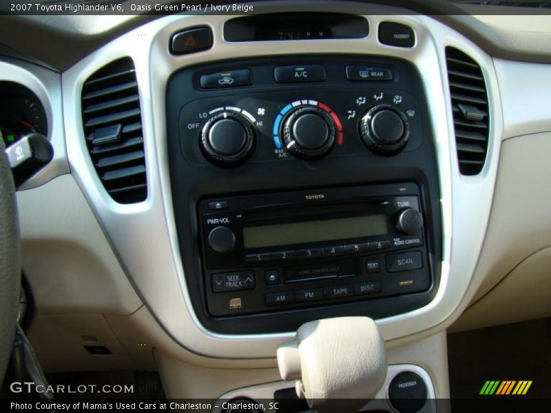 Controls of 2007 Highlander V6