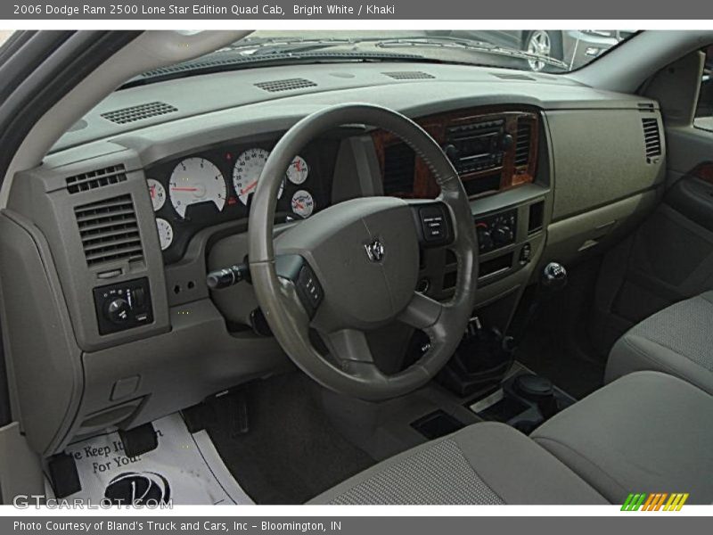 Bright White / Khaki 2006 Dodge Ram 2500 Lone Star Edition Quad Cab