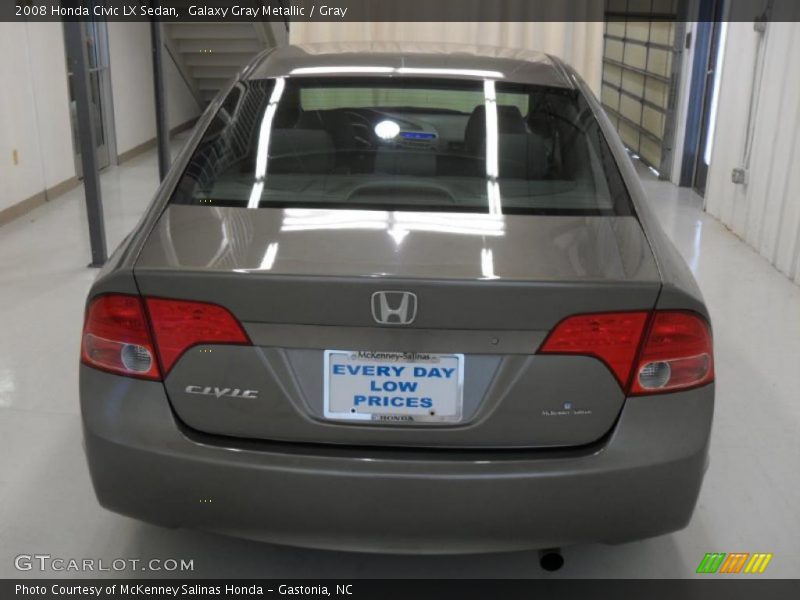 Galaxy Gray Metallic / Gray 2008 Honda Civic LX Sedan