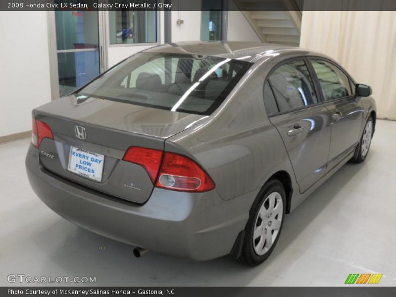 Galaxy Gray Metallic / Gray 2008 Honda Civic LX Sedan