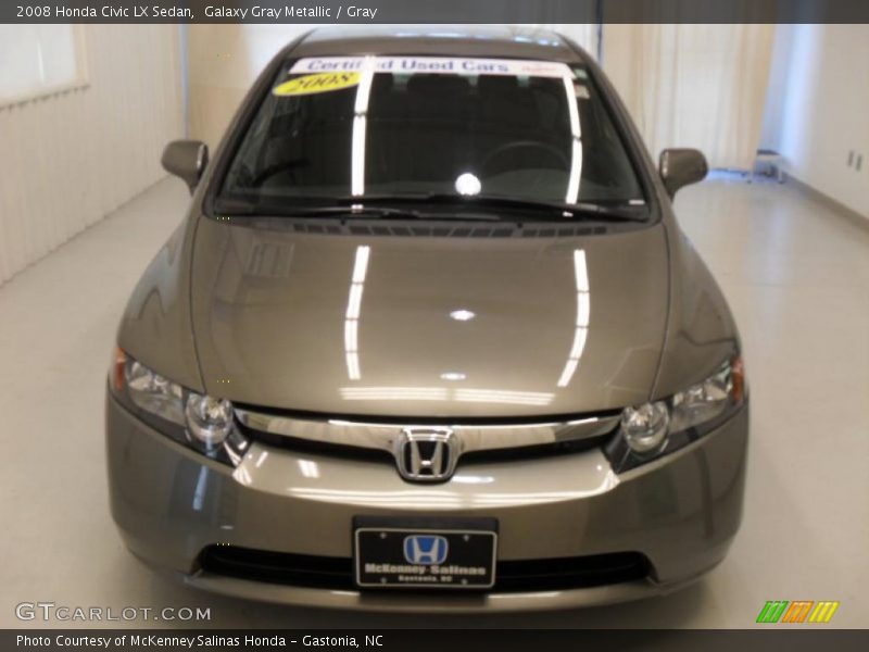 Galaxy Gray Metallic / Gray 2008 Honda Civic LX Sedan