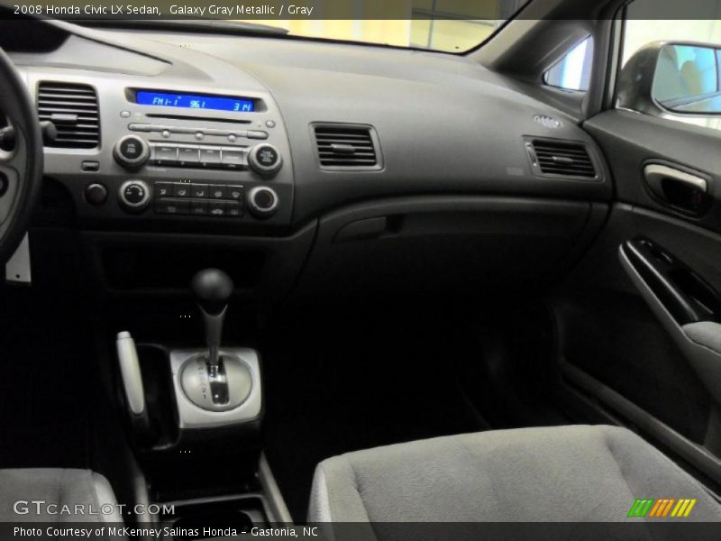 Galaxy Gray Metallic / Gray 2008 Honda Civic LX Sedan