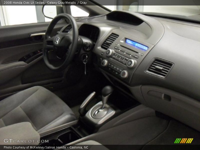 Galaxy Gray Metallic / Gray 2008 Honda Civic LX Sedan