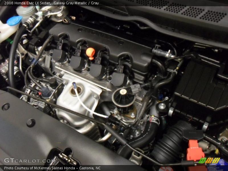 Galaxy Gray Metallic / Gray 2008 Honda Civic LX Sedan