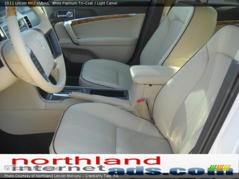 White Platinum Tri-Coat / Light Camel 2011 Lincoln MKZ Hybrid