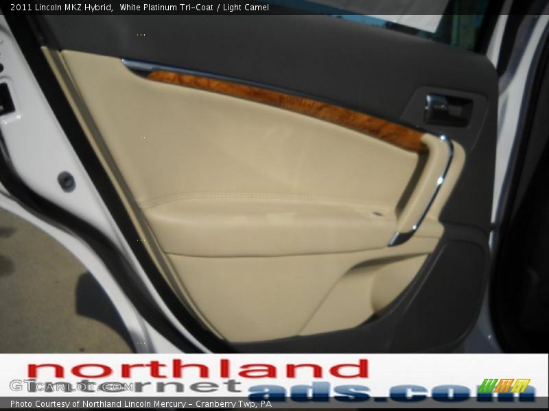 White Platinum Tri-Coat / Light Camel 2011 Lincoln MKZ Hybrid