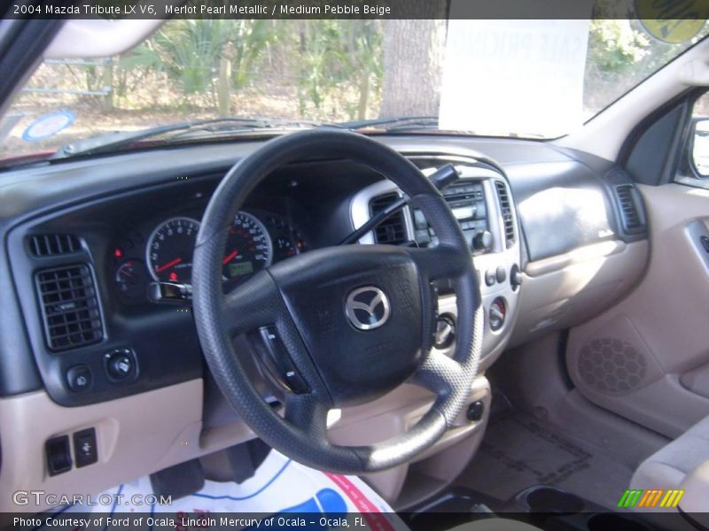 Merlot Pearl Metallic / Medium Pebble Beige 2004 Mazda Tribute LX V6