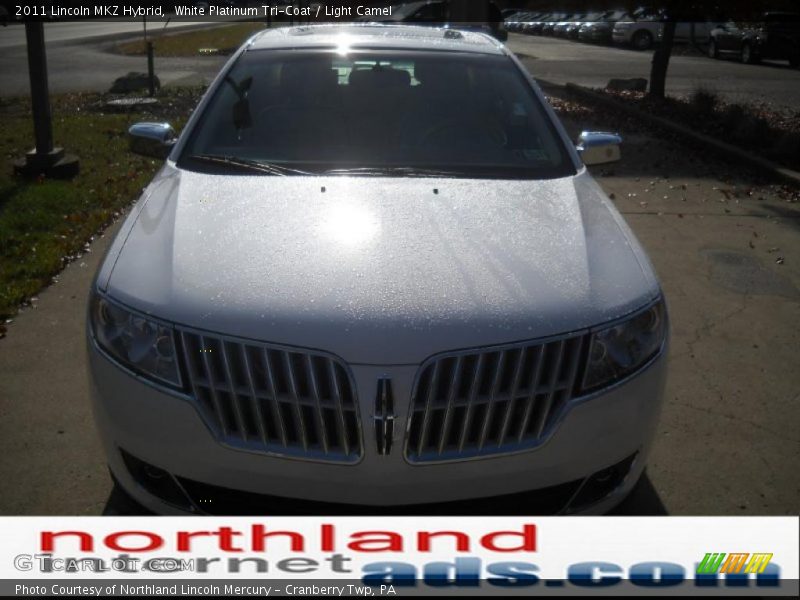 White Platinum Tri-Coat / Light Camel 2011 Lincoln MKZ Hybrid
