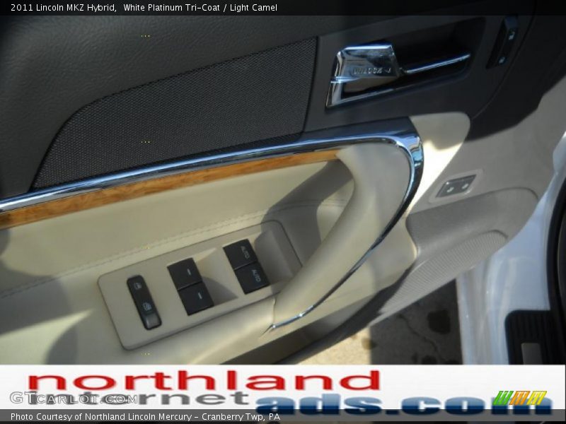 White Platinum Tri-Coat / Light Camel 2011 Lincoln MKZ Hybrid