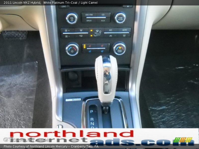 White Platinum Tri-Coat / Light Camel 2011 Lincoln MKZ Hybrid