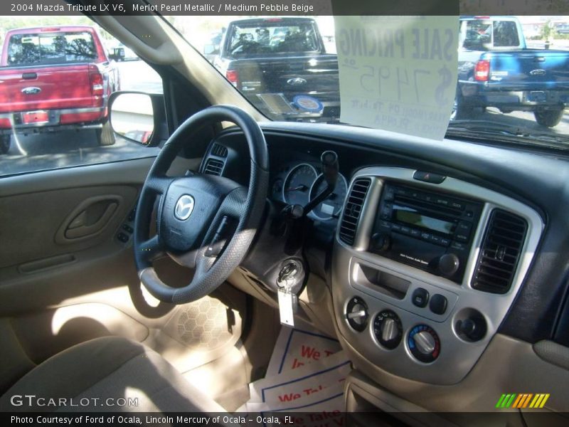 Merlot Pearl Metallic / Medium Pebble Beige 2004 Mazda Tribute LX V6