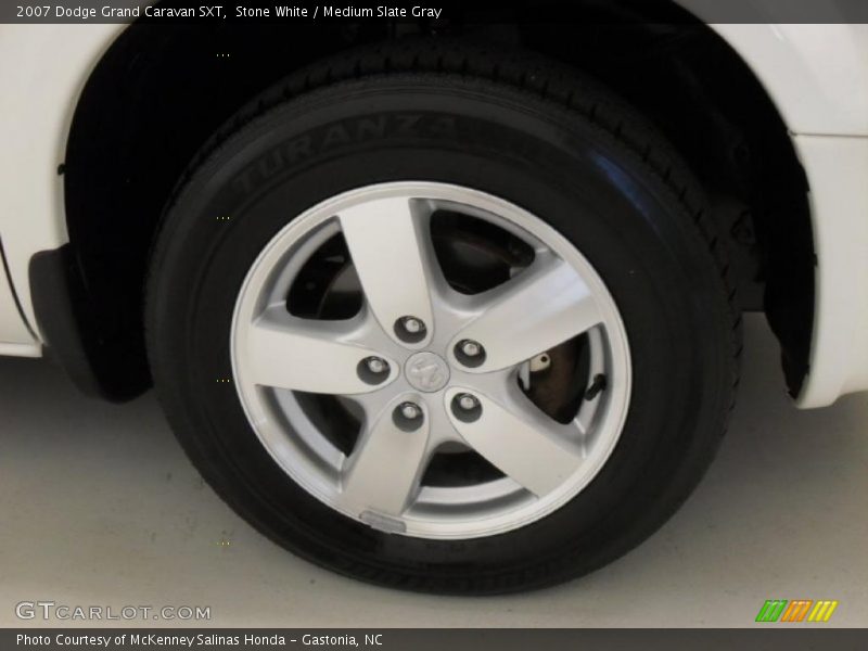 Stone White / Medium Slate Gray 2007 Dodge Grand Caravan SXT