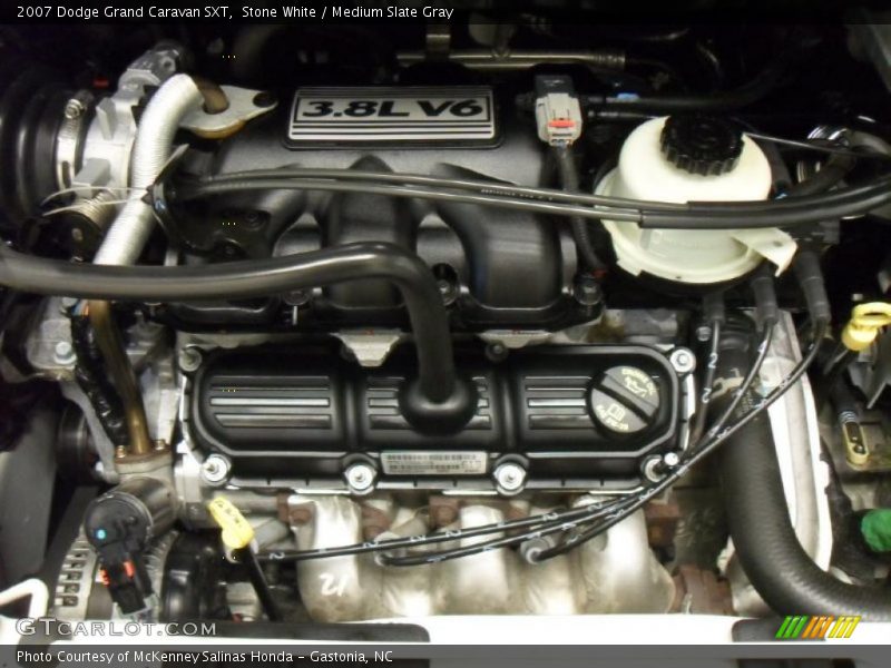 Stone White / Medium Slate Gray 2007 Dodge Grand Caravan SXT