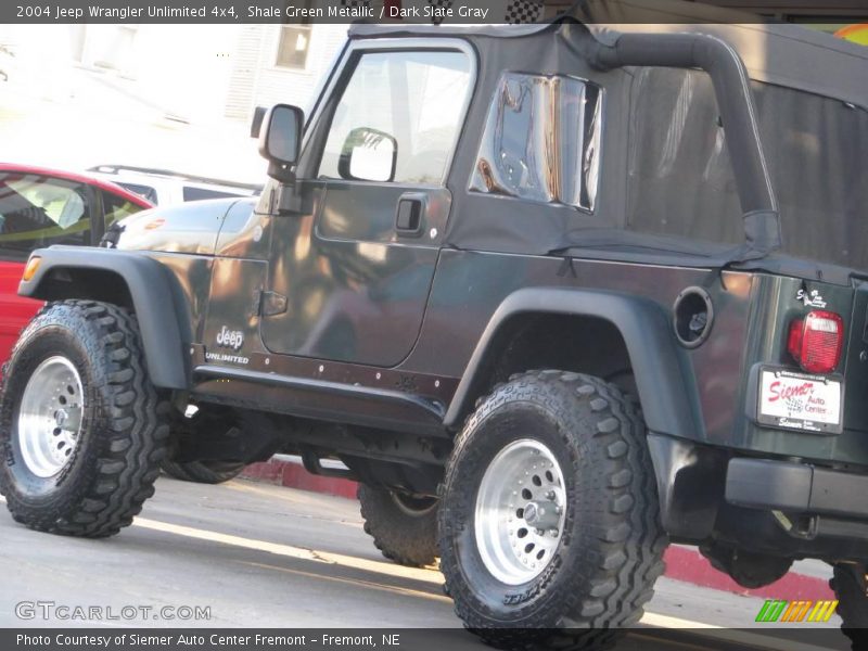 Shale Green Metallic / Dark Slate Gray 2004 Jeep Wrangler Unlimited 4x4