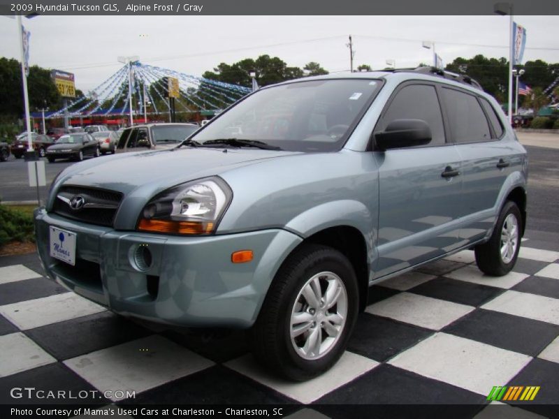 Alpine Frost / Gray 2009 Hyundai Tucson GLS