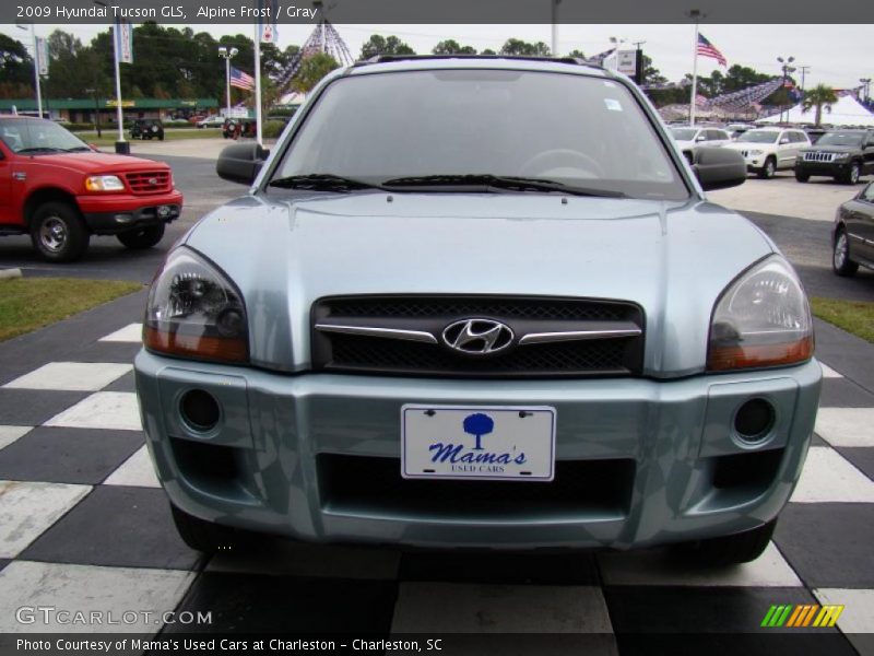 Alpine Frost / Gray 2009 Hyundai Tucson GLS