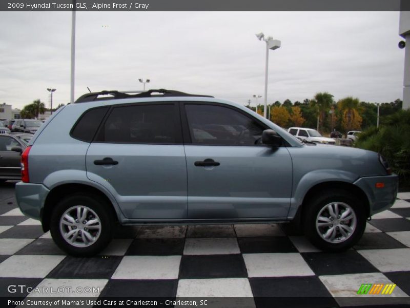 Alpine Frost / Gray 2009 Hyundai Tucson GLS