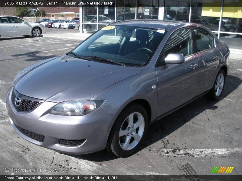 Titanium Gray Metallic / Black 2005 Mazda MAZDA3 i Sedan