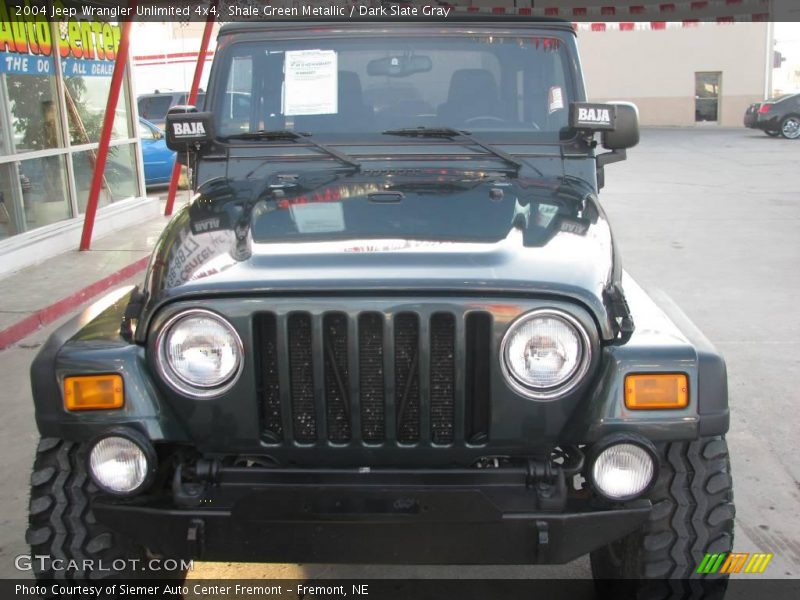 Shale Green Metallic / Dark Slate Gray 2004 Jeep Wrangler Unlimited 4x4