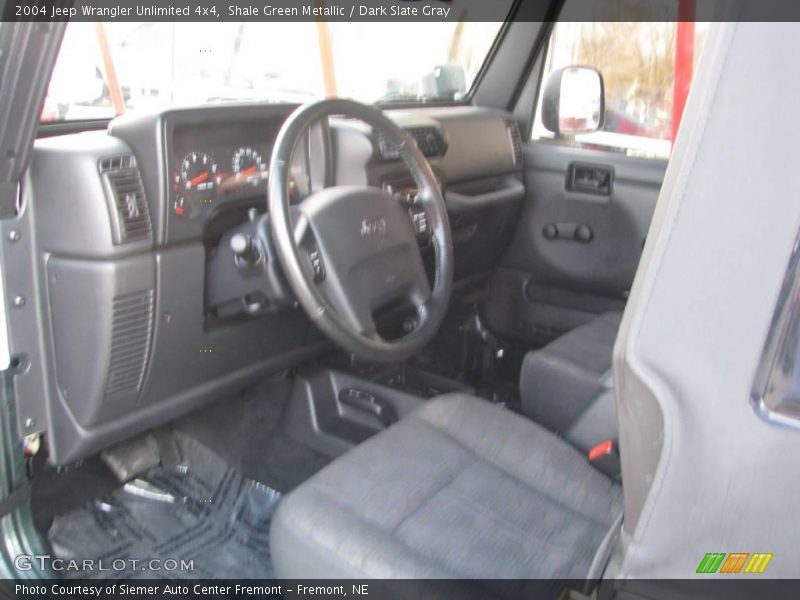 Shale Green Metallic / Dark Slate Gray 2004 Jeep Wrangler Unlimited 4x4