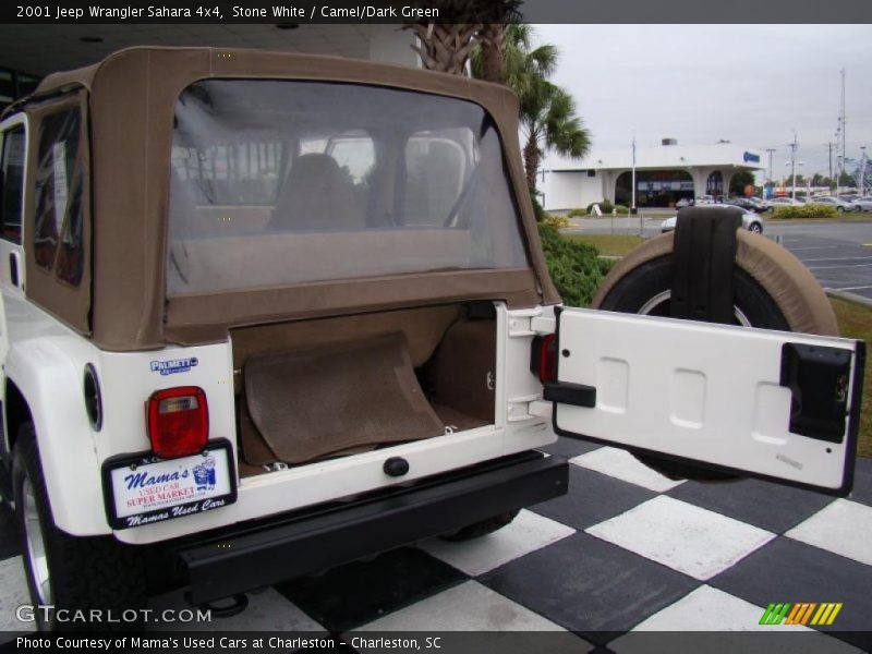 Stone White / Camel/Dark Green 2001 Jeep Wrangler Sahara 4x4