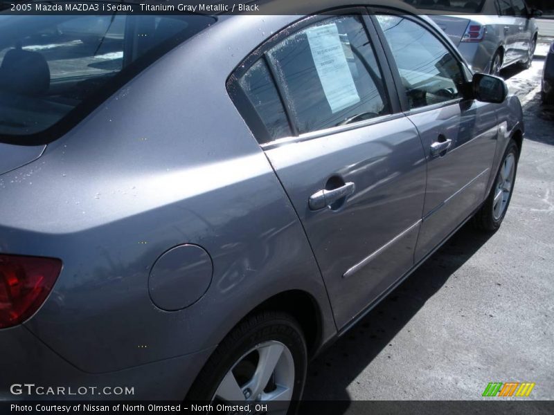 Titanium Gray Metallic / Black 2005 Mazda MAZDA3 i Sedan