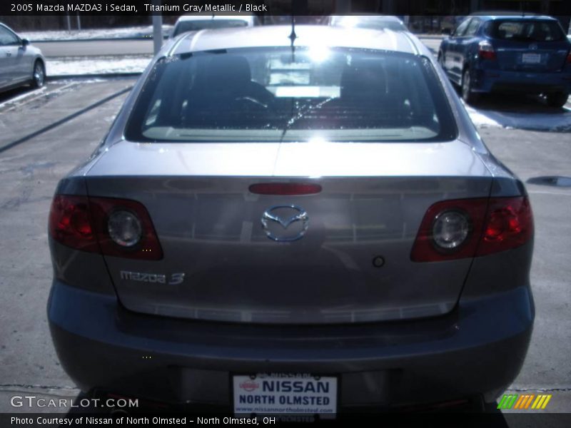 Titanium Gray Metallic / Black 2005 Mazda MAZDA3 i Sedan