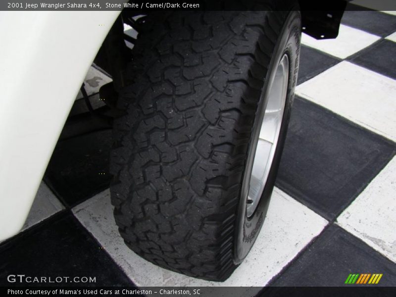 Stone White / Camel/Dark Green 2001 Jeep Wrangler Sahara 4x4