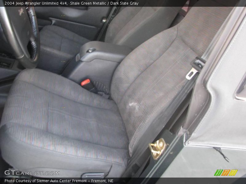 Shale Green Metallic / Dark Slate Gray 2004 Jeep Wrangler Unlimited 4x4