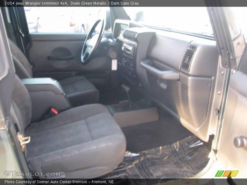 Shale Green Metallic / Dark Slate Gray 2004 Jeep Wrangler Unlimited 4x4