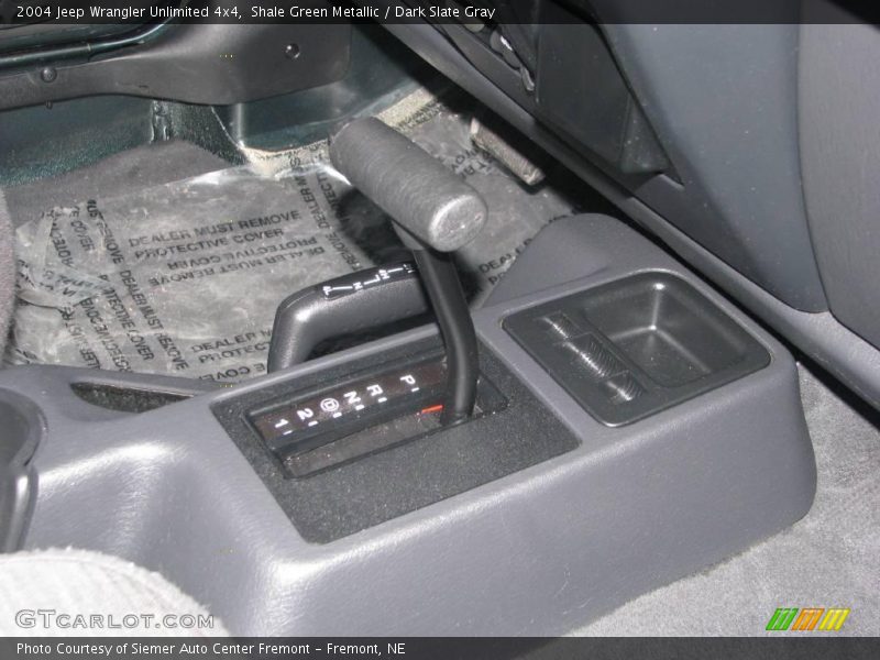 Shale Green Metallic / Dark Slate Gray 2004 Jeep Wrangler Unlimited 4x4