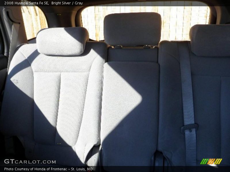 Bright Silver / Gray 2008 Hyundai Santa Fe SE