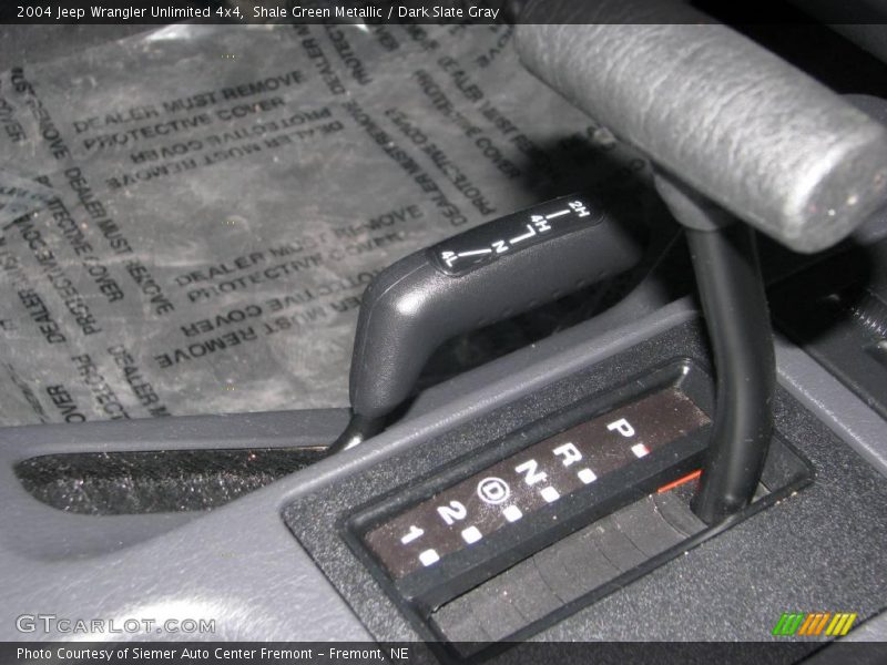Shale Green Metallic / Dark Slate Gray 2004 Jeep Wrangler Unlimited 4x4