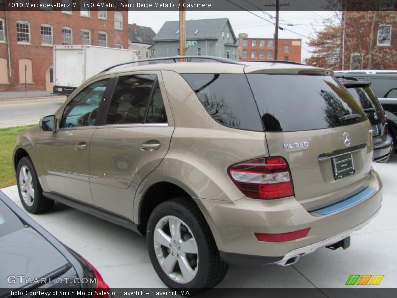 Sand Beige Metallic / Cashmere 2010 Mercedes-Benz ML 350 4Matic