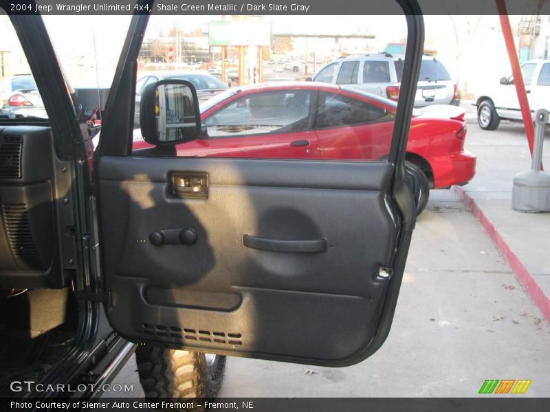 Shale Green Metallic / Dark Slate Gray 2004 Jeep Wrangler Unlimited 4x4