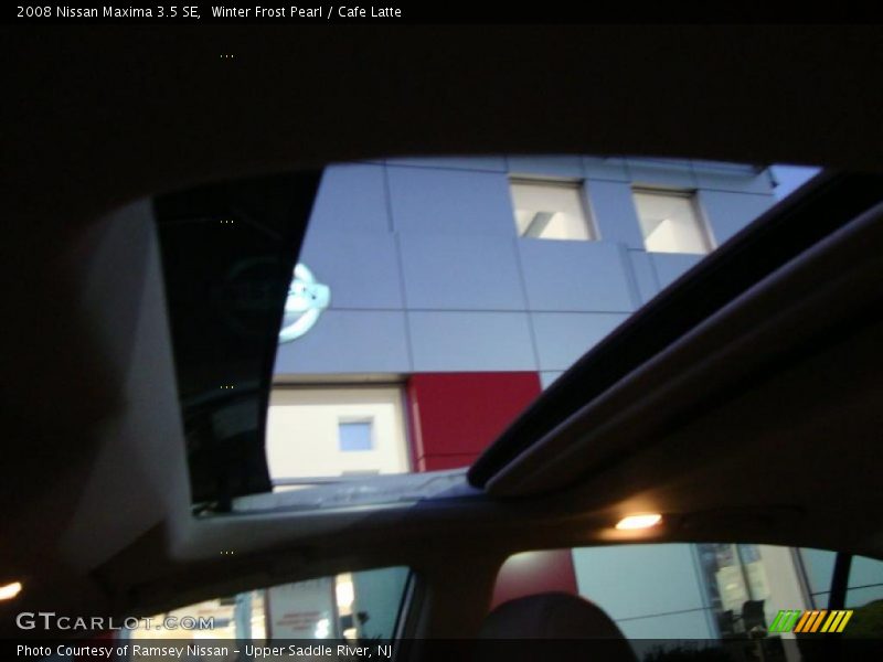 Winter Frost Pearl / Cafe Latte 2008 Nissan Maxima 3.5 SE