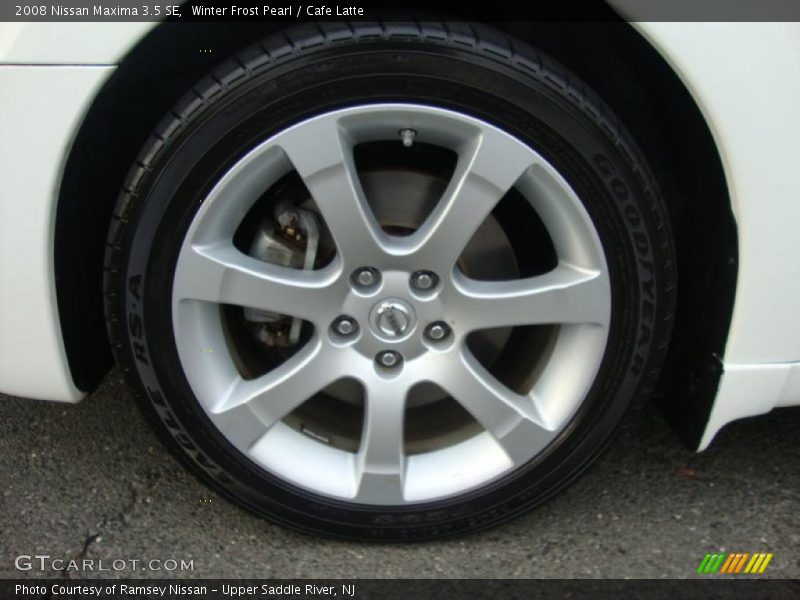 Winter Frost Pearl / Cafe Latte 2008 Nissan Maxima 3.5 SE