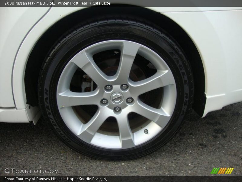 Winter Frost Pearl / Cafe Latte 2008 Nissan Maxima 3.5 SE