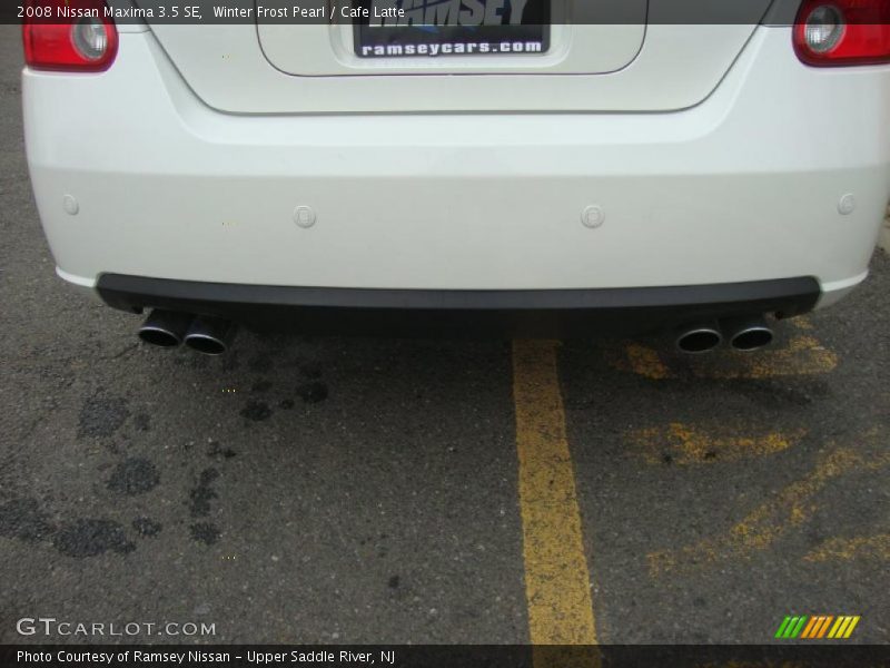 Winter Frost Pearl / Cafe Latte 2008 Nissan Maxima 3.5 SE