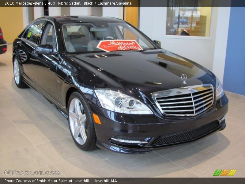 Black / Cashmere/Savanna 2010 Mercedes-Benz S 400 Hybrid Sedan