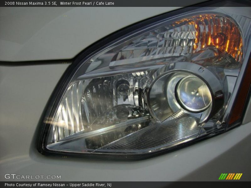 Winter Frost Pearl / Cafe Latte 2008 Nissan Maxima 3.5 SE
