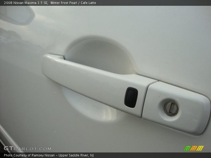 Winter Frost Pearl / Cafe Latte 2008 Nissan Maxima 3.5 SE