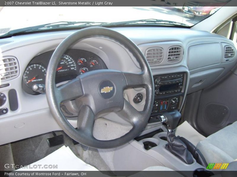 Silverstone Metallic / Light Gray 2007 Chevrolet TrailBlazer LS