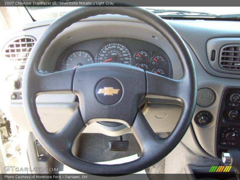 Silverstone Metallic / Light Gray 2007 Chevrolet TrailBlazer LS