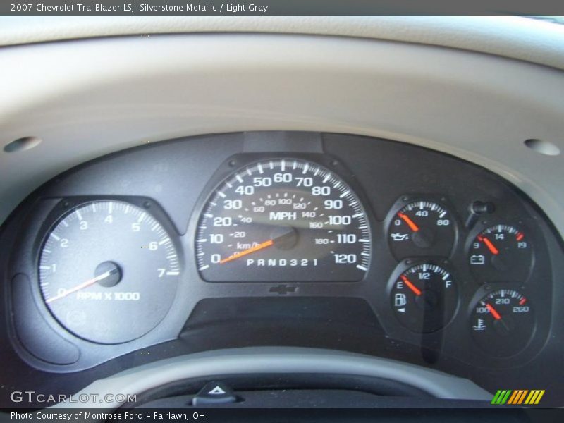 Silverstone Metallic / Light Gray 2007 Chevrolet TrailBlazer LS