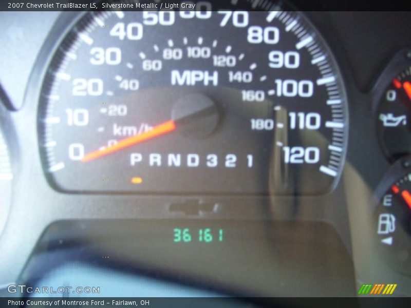 Silverstone Metallic / Light Gray 2007 Chevrolet TrailBlazer LS