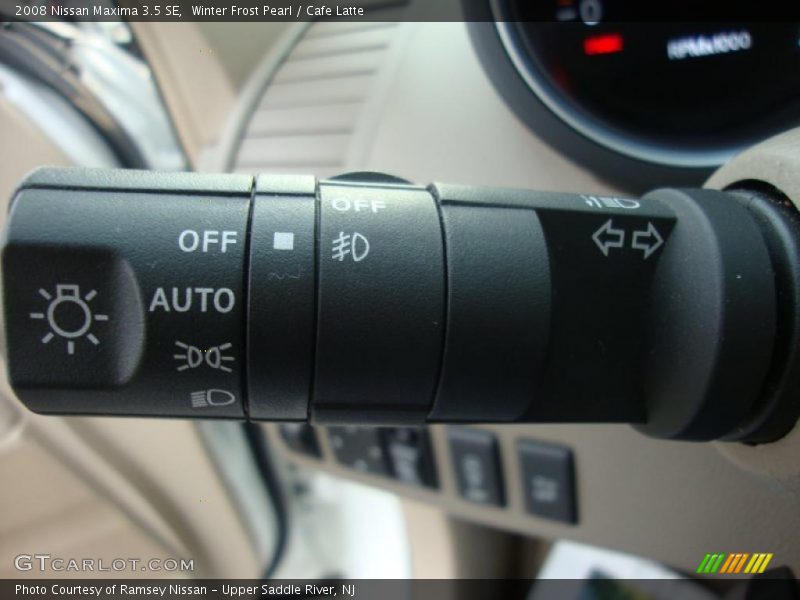 Winter Frost Pearl / Cafe Latte 2008 Nissan Maxima 3.5 SE