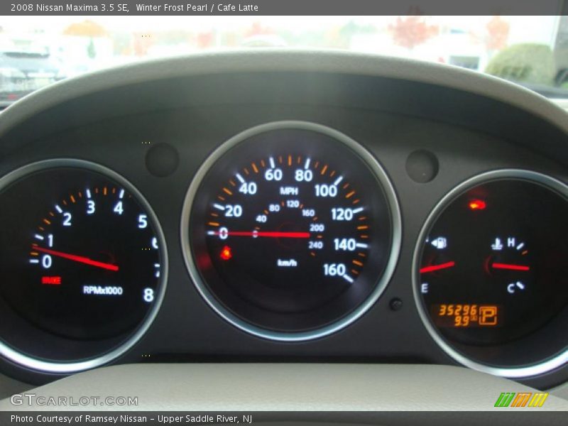 Winter Frost Pearl / Cafe Latte 2008 Nissan Maxima 3.5 SE