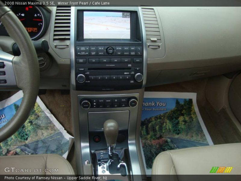 Winter Frost Pearl / Cafe Latte 2008 Nissan Maxima 3.5 SE